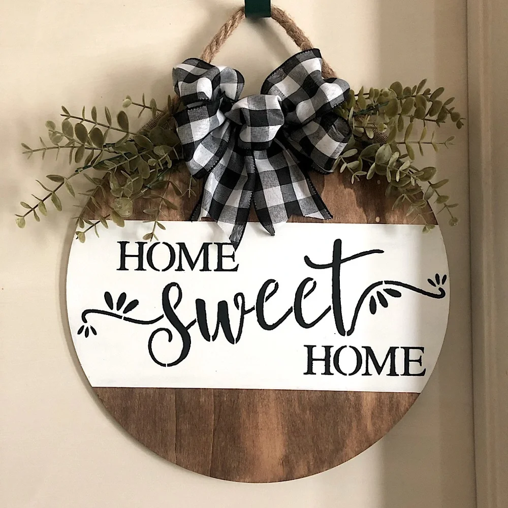 Handmade “Home Sweet Home” Wreath